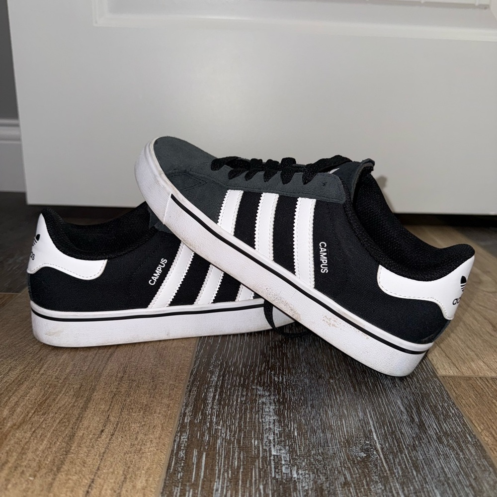 Adidas Campus Black and White Shoes